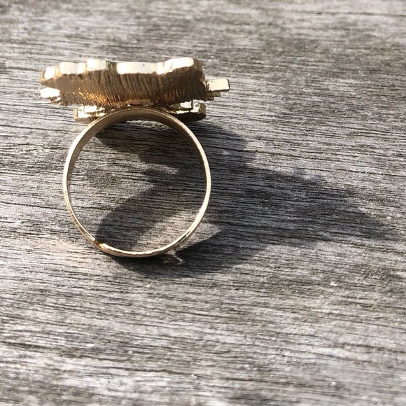 NEW RARE Collectible Hello Kitty Enamel Ring Jewelry Blue Off White Gold - Picture 6 of 11